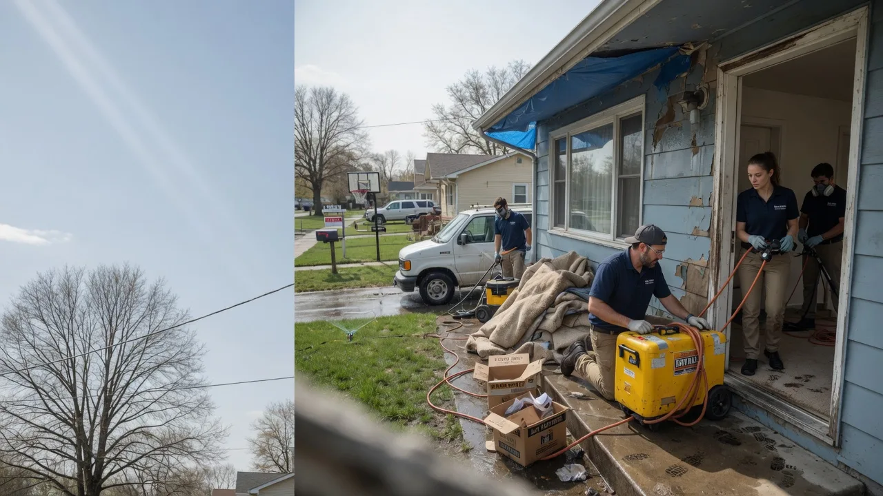 Basement Flood Cleanup in Harrah, OK near me